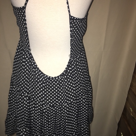 En Creme Black with white polka dot dress - Picture 5 of 6